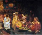 unknow artist Arab or Arabic people and life. Orientalism oil paintings 294